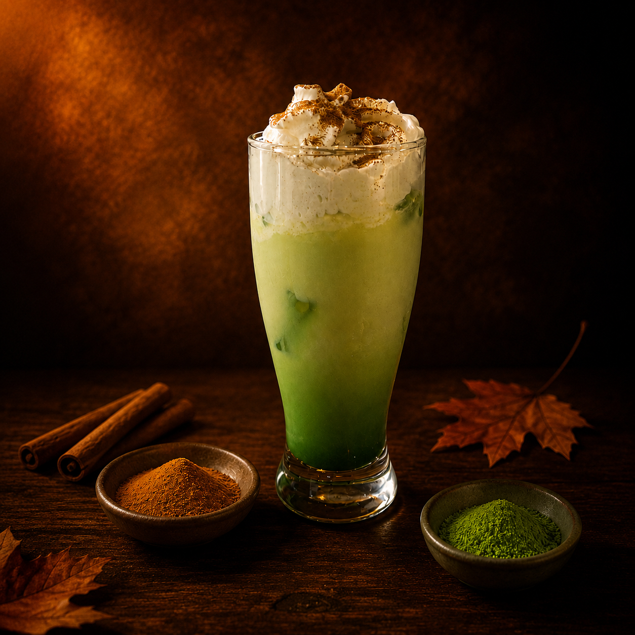 Pumpkin Spice Matcha Latte