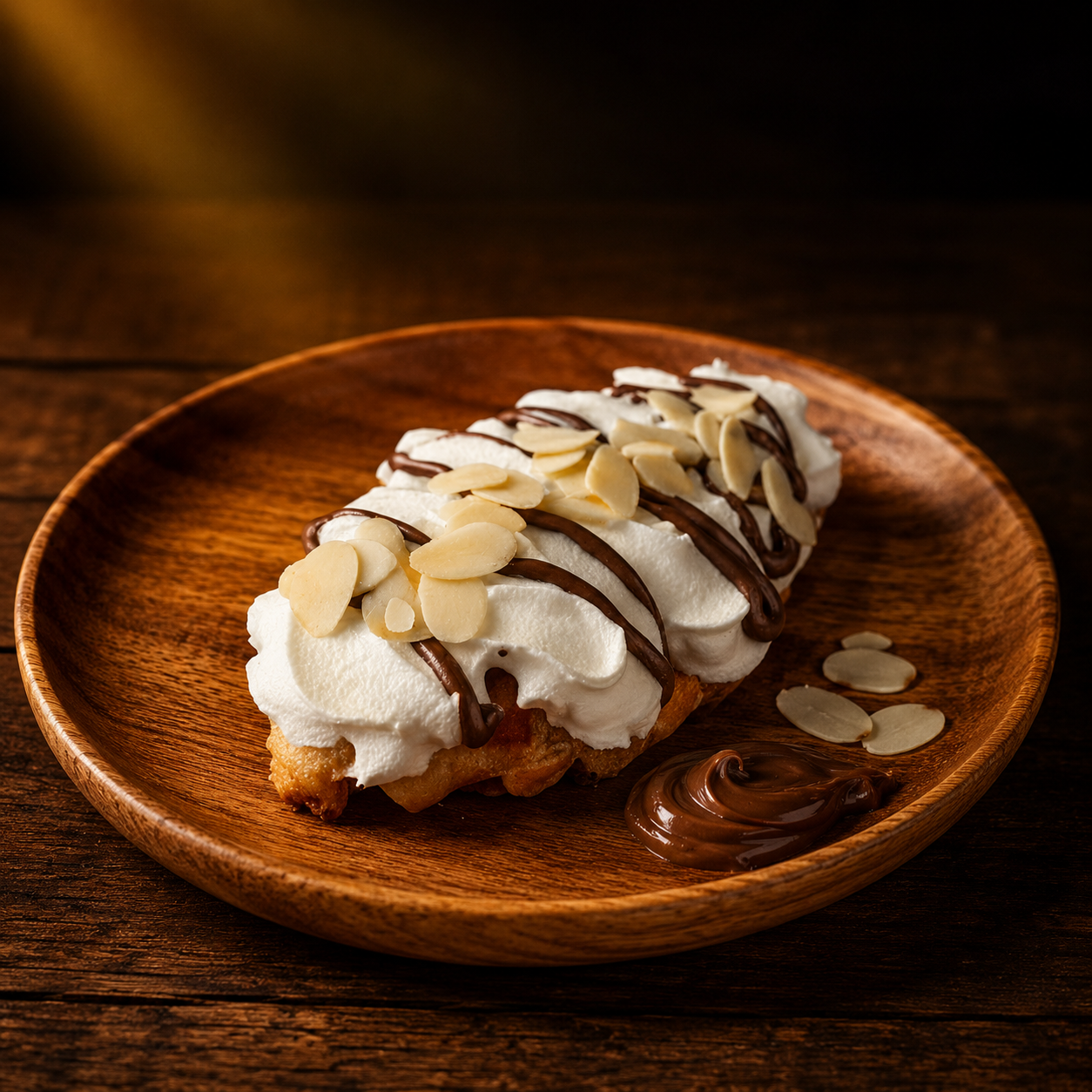Nutella Almond Croffle