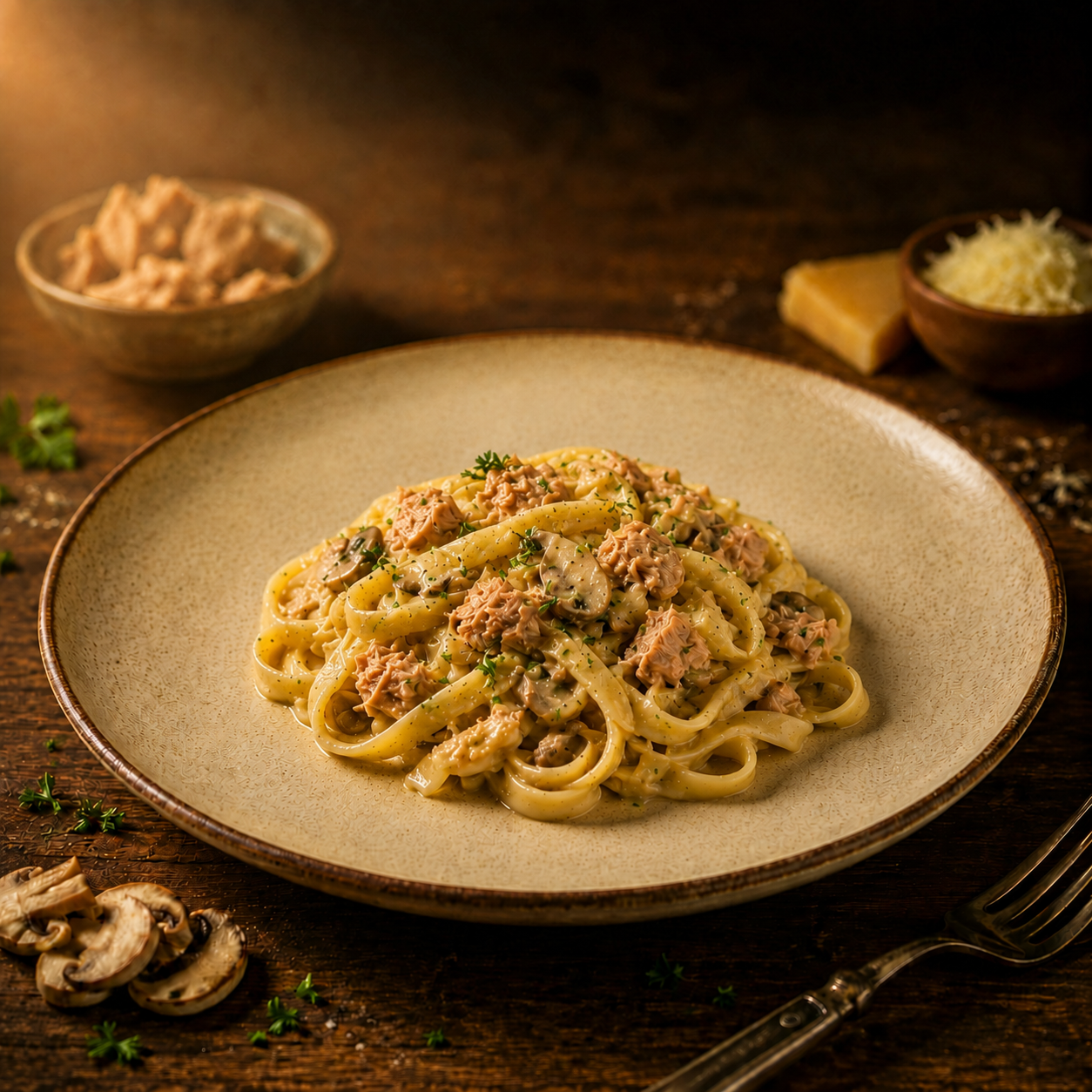 Tuna Fettuccine